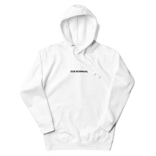 Doe Normaal Hoodie - White
