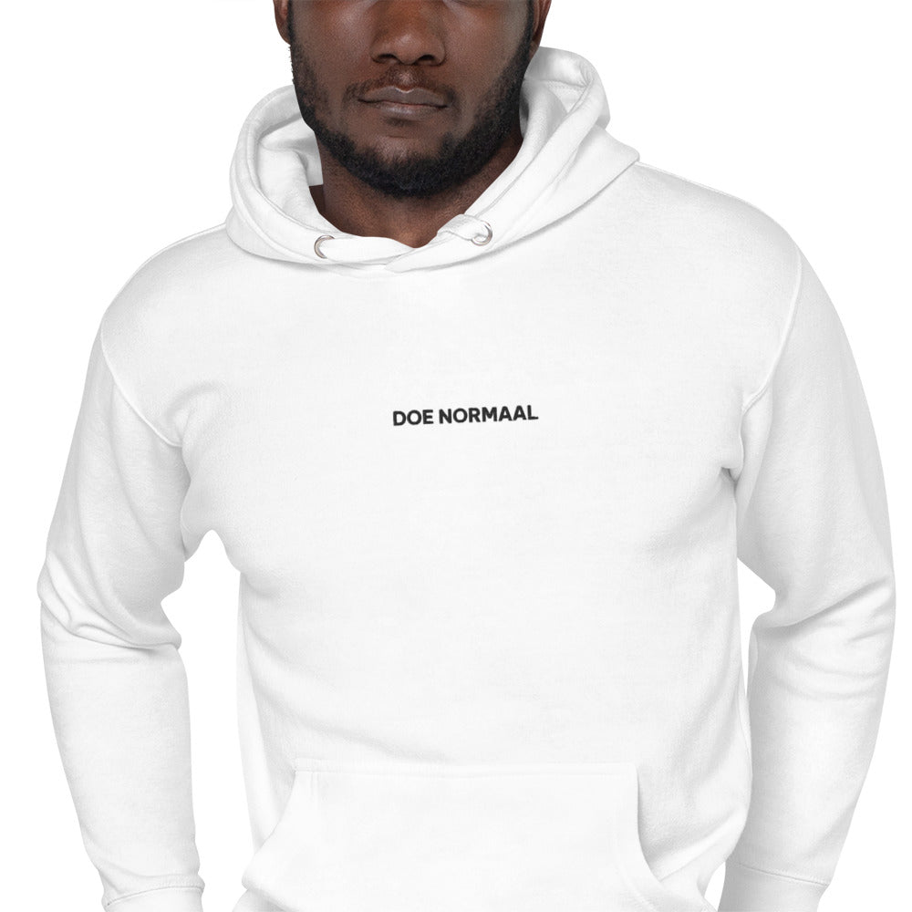 Doe Normaal Hoodie - White